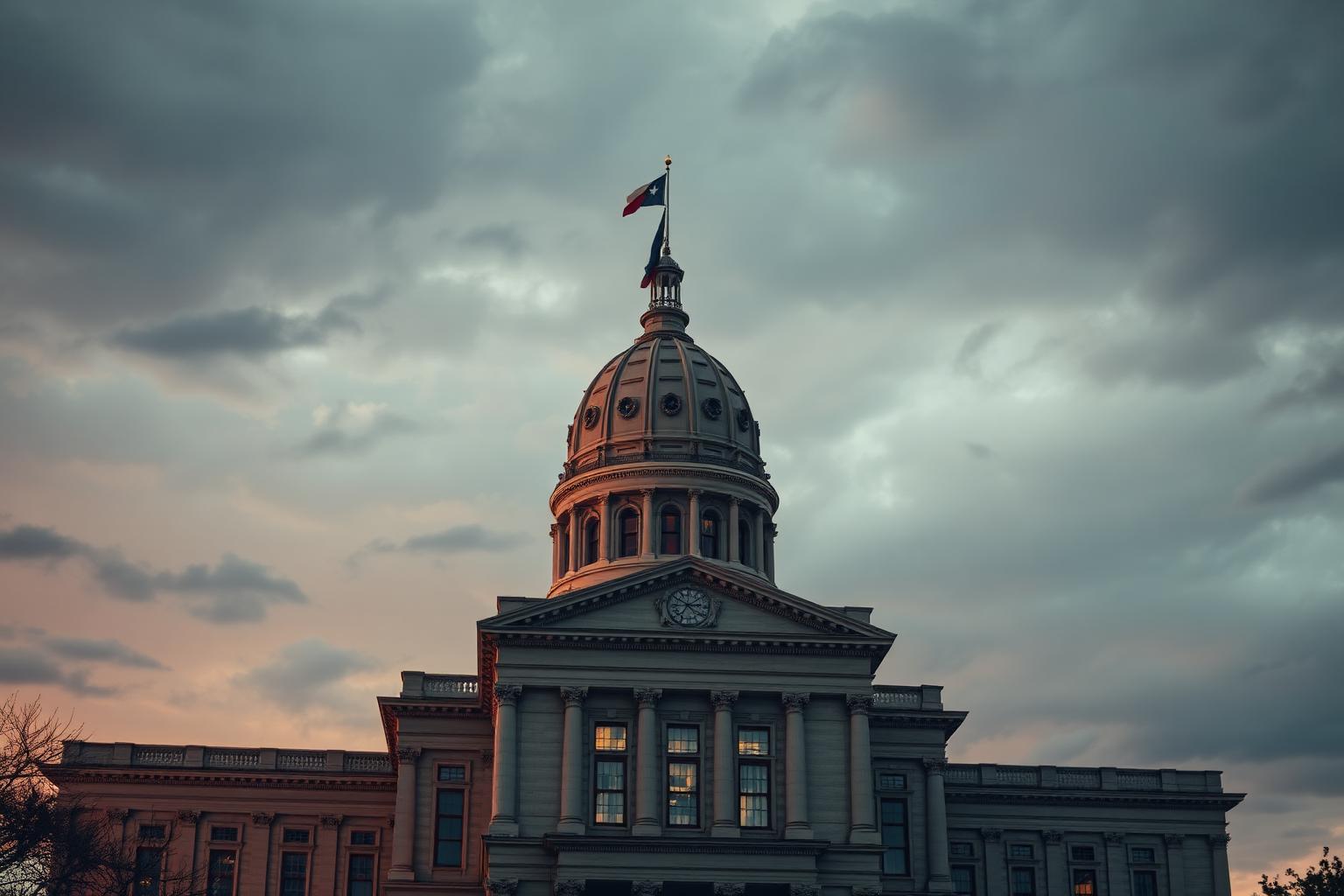 Texas State Capitol at dusk